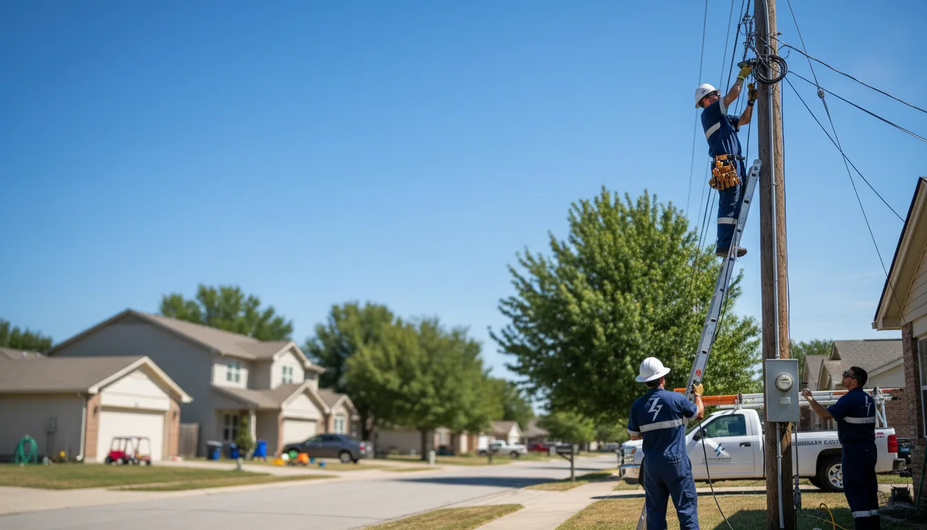 Residential electrician providing installation services in Albany, MN